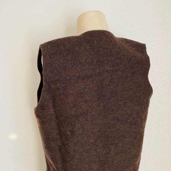 Handmade Wool Vest 70s Cottagecore - Picture 12 of 13